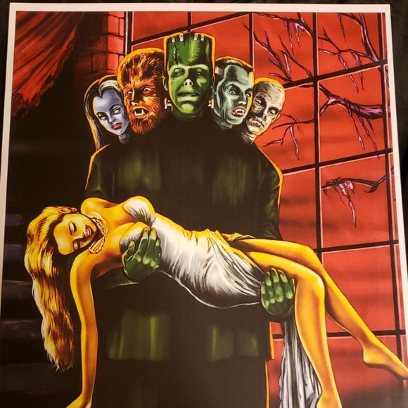 Too Fast Monster Sideshow The House Of Darkness 11"x17" Tattoo Art Lithograph - Picture 2 of 4